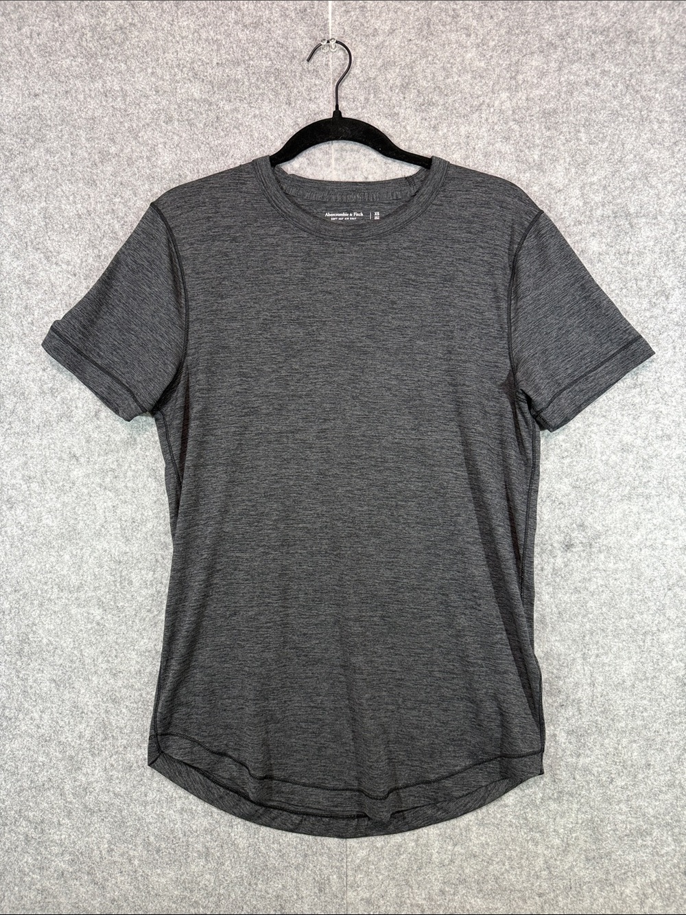 Abercrombie & Fitch Soft AF Short Sleeve Crew Tee - Womens XS - Heather Gray